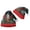 Red, variant on LIZUOJUN Under $5 Christmas Santa Hat For Adults Long Tail Style Snug Fit Holiday Hat Christmas Headwear Gift Snowflake Tree Print White Fur-Trimmed Brim White Pom Pom Accent, M
