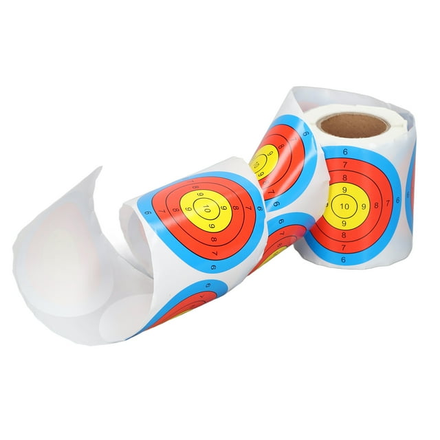 Pegatinas de Tiro Adhesivo, Accesorio de Tiro Con de Ayuda de 3 Pulgadas 3 Pulgadas atrenamiento de Papel de Tiro para Práctica para Práctica
