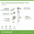 thumbnail image 6 of Symmons 3596BSTN15TRM Dia Hydromersion Pressure Balanced Tub And Shower System - Nickel, 6 of 7