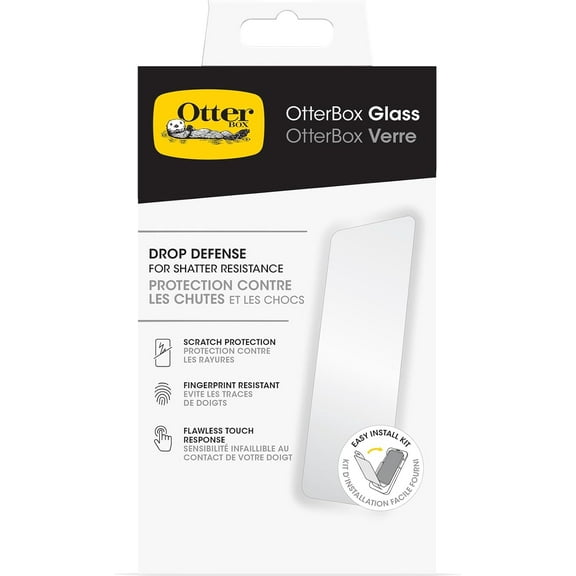 OtterBox iPhone 15 Pro Max Glass Screen Protector, Clear