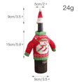 thumbnail image 2 of Decorative Hangers Christmas Wine Bottle Knit Ugly Sweater Covers Set of 4 Xmas, 2 of 5