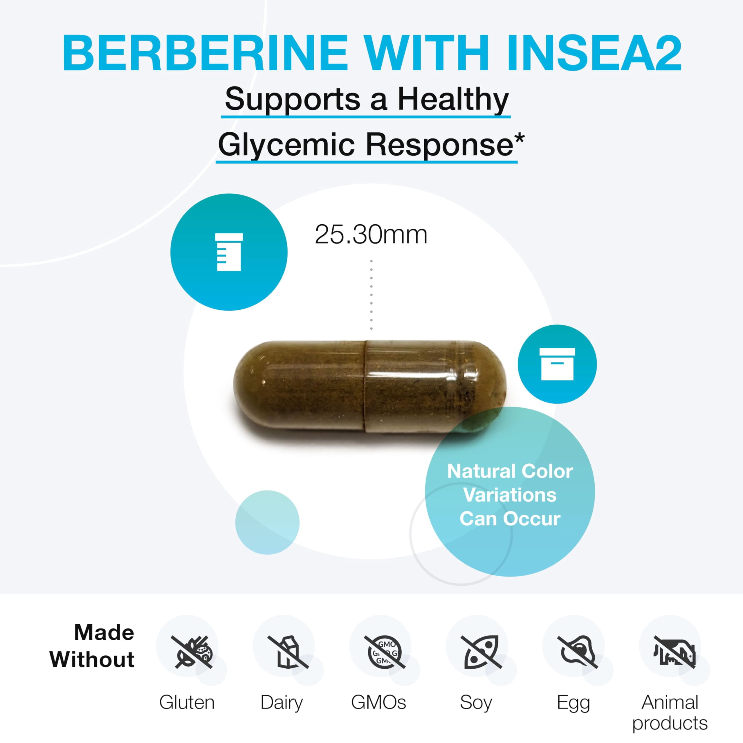 XYMOGEN Berberine with InSea2 - Blend of Polyphenols - Cellular Metabolic & Immune Support - Plant-Based, Gluten-Free & Non-GMO - 60 Capsules