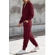 thumbnail image 4 of Conjunto Deportivo PRETTYGARDEN Mujer 2 Piezas con Cierre Vino Rojo XL, 4 of 7