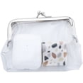 thumbnail image 3 of HUGFEGWE Clear Coin Purses, Portable Coin Bags Transparent Coin Purse Iron Kiss Lock Coins Pouches Multifunctional Small Wallet(silver), AM15SD09FZQUS CJB91-61521, 3 of 7
