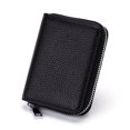 thumbnail image 1 of Cartera unisex Cuero de PU Cremallera de color sólido Titular de la tarjeta Abrazadera de tarje CACAGOO Titular de la tarjeta de, 1 of 7