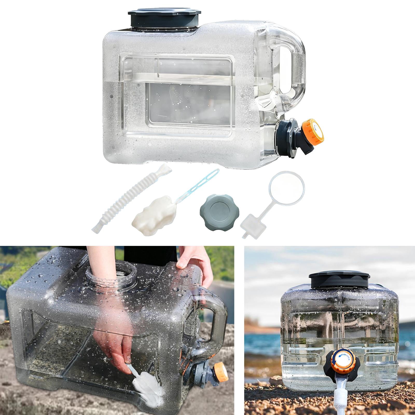 GARENDE Camping Water Jug with Spigot Portable Hydration Bucket for Emergency RV Car 8.6L