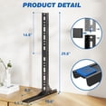 thumbnail image 3 of TAVR Furniture Universal TV Stand, Table Top TV Stand for Most 20 to 75 inch LCD LED TVs, Height Adjustable TV Stand Hold up to 150lbs, 3 of 7