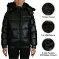 thumbnail image 2 of Womens Full Zip Heavyweight Bubble Jacket With Detachable Fur Hood (S-XL), 2 of 4