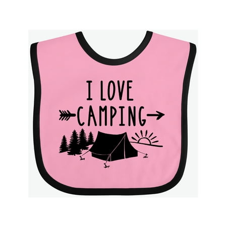 

Inktastic I Love Camping- Tent and Trees Gift Baby Boy or Baby Girl Bib