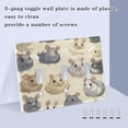 thumbnail image 6 of WOBOGO Anime Chinchilla 2-hole Switch Plates PC Flame Retardant Plastic Material Glossy Finish Smooth Touch 4.56x4.48x0.27in, 6 of 8