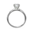 thumbnail image 2 of Diamond-Capitals 0.65 Ct Classic Round Cut Genuine Diamond (F-G/VS1) Solitaire Anniversary Ring for Women in 14K White Gold Size 10.5, 2 of 8