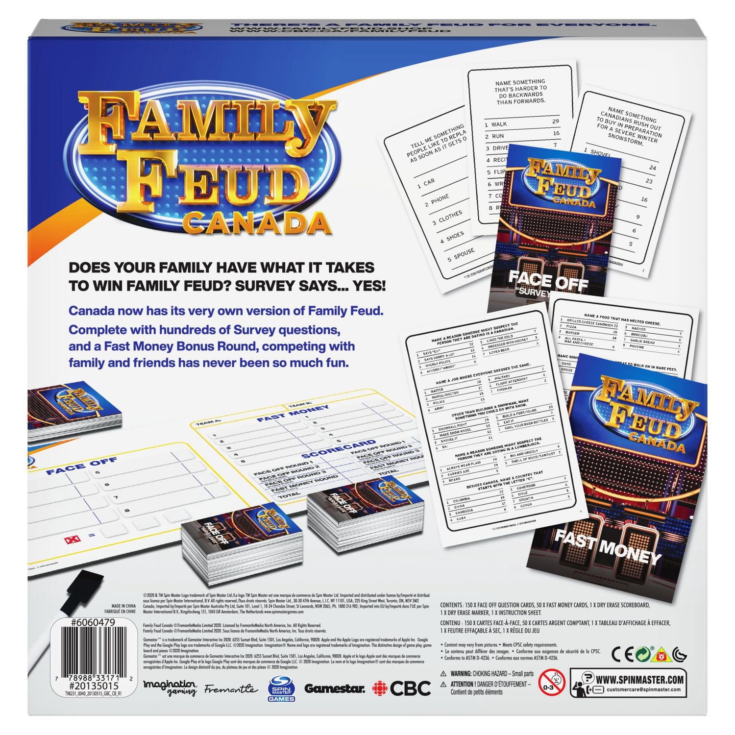 Family Feud Canada Edition Party Quiz Board Game