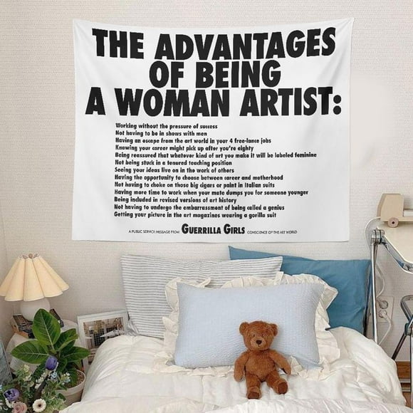 Tapiz para colgar en la pared Las ventajas de ser una mujer artista