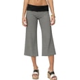 thumbnail image 5 of Resicozy Fold Over Pants Women Y2K Bottoms Yoga Pants Low Rise Foldover Flare Legging Summer Wide Leg Trousers Dark Gray M, 5 of 7