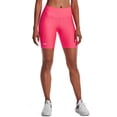 thumbnail image 3 of Pantalones cortos Under Armour HeatGear Armour para bicicleta, color rosa, talla pequeña, 3 of 6