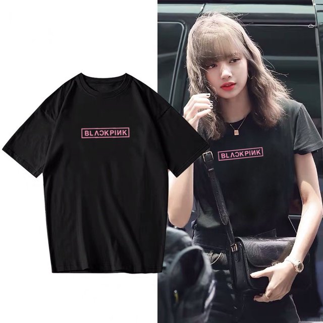 Jason BLACKPINK Camiseta Manga Corta BORN PINK World Tour Fans Tops Unisex KPop Gráfico Pareja Tee Talla Grande Camisa Casual