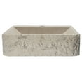 thumbnail image 2 of Rectangular Sloped Vessel Sink with Faucet Extension - Sunny Yellow Marble, 2 of 11