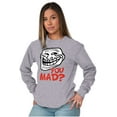 thumbnail image 4 of Troll Face You Mad Trollface Meme Long Sleeve TShirt Men Women Brisco Brands S, 4 of 6