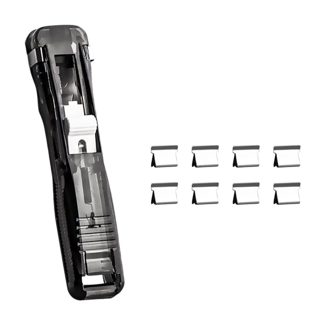 Portable Desktop Stapler and Fastener Tool with Built-in Dispenser for Efficient Home and School Binding Tasks