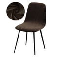 thumbnail image 5 of Tela de terciopelo, 23 colores, funda trasera corta para silla, fundas para sillas de tamaño pequeño, funda para asiento de silla de Bar para comedor y hogar, 1/2/4/6 Uds., 5 of 5