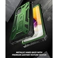 thumbnail image 6 of Poetic Spartan Case for Samsung Galaxy A72, Full Body Rugged Case with Kickstand, Metallic Green, 6 of 6