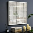 thumbnail image 6 of SHYFOY Glass Window Pane Inspired Room Wall Mirror Industrial Square Decorative Mirror for Home Decor, 6 of 7