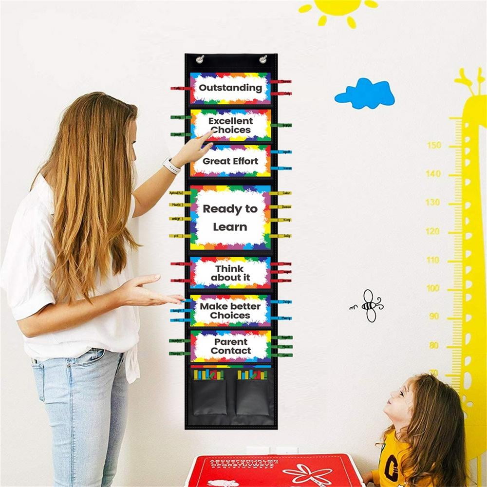 Buy Geruite Student Behavior Pocket Chart Classroom Good Behavior