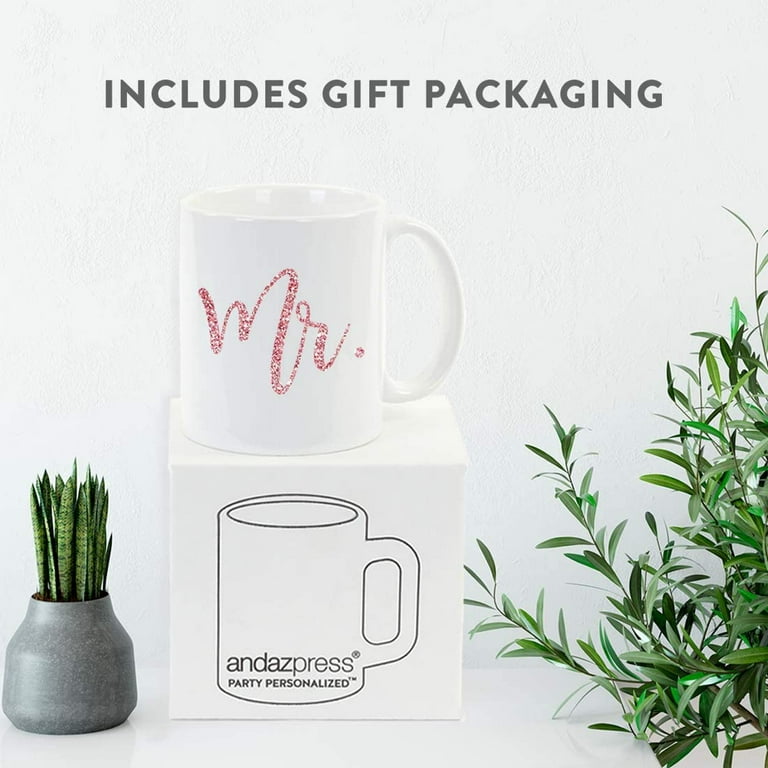 Couple Ceramic Mug with Lid Gift Set - A Dolce Surprise