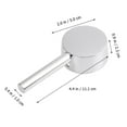 thumbnail image 2 of CIMAXIC Kitchen Cold And Hot Faucet Mixing Water Handle Basin Faucet - Type E (Silver),4.33"X1.89"X0.94", 2 of 4