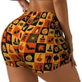 thumbnail image 2 of Sigee Halloween Print Women's High Waist Workout Shorts - Squat Proof, Tummy Control, Yoga and Gym Activewear-XX-Large, 2 of 9