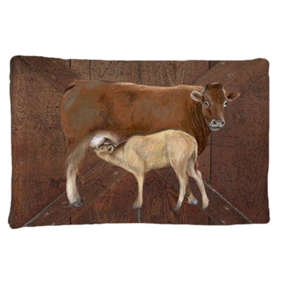 Cow Momma And Baby Moisture Wicking Fabric Standard Pillowcase