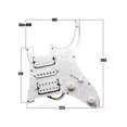 thumbnail image 3 of Pastilla de guitarra eléctrica St Humbucker Pastillas de guitarra Pickguard precableado Pastilla de guitarra White Pearl, 3 of 5