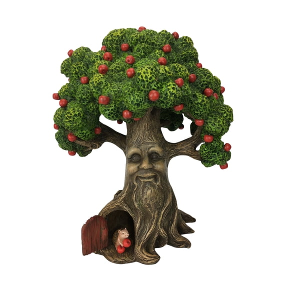 Fairy Garden Miniature Tree Harry the Hedgehog’s Apple Tree (9.25 Inch Tall) for the Garden Fairies and Lawn Gnomes part of the Beautiful Azarian Collection. A Fairy Garden Accessory