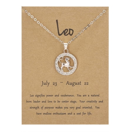 COLORFUL BLING 3-Piece Virgo Zodiac Choker Necklace Set - Layered Astrology Jewelry For Women With Card