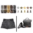 thumbnail image 3 of Star Rivet Tubular Metal Studs for Leather Craft Repairs Decoration, 200 Set, 3 of 6