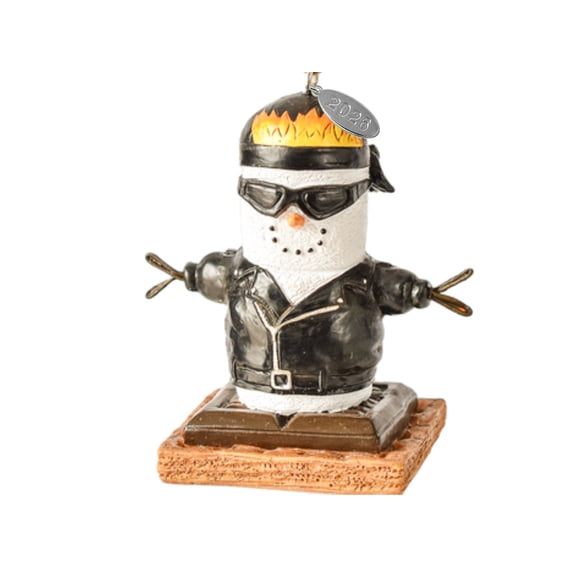 Motorcycle Ornament - Motorcycle Christmas Ornament, Cute Smores Biker Ornament - Biker Gifts, Motorcycle Gifts - Comes in A Gift Box