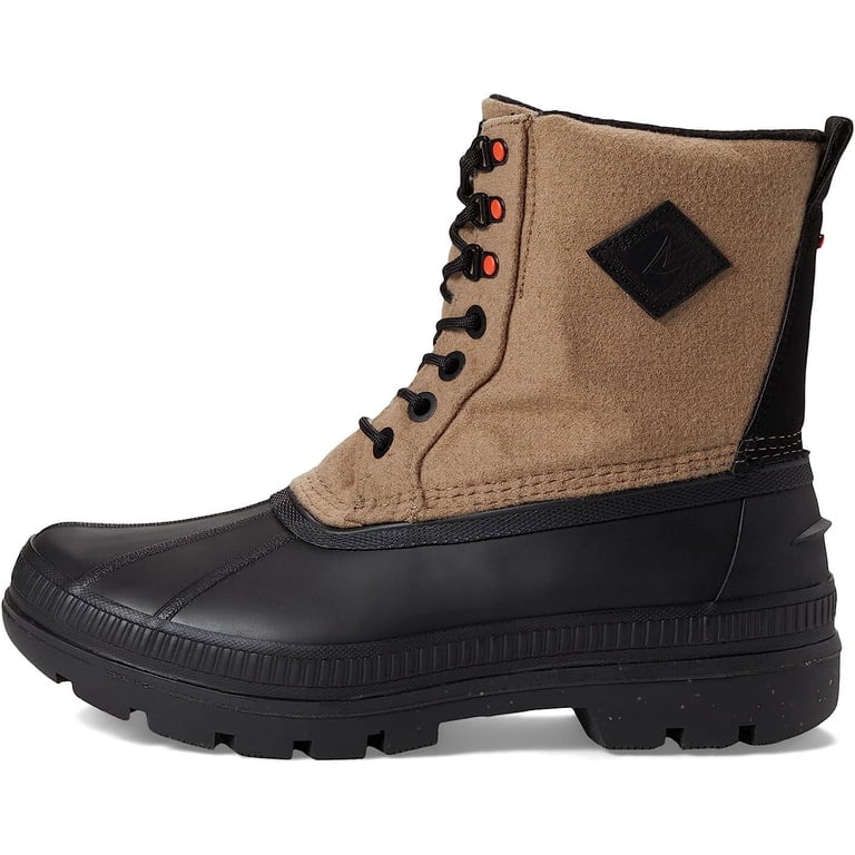 Sperry Men\'s Tan and Brown Wool Boots Decoy Wool Waterproof Boots FINAL SALE NO REFUND NO  main image 4