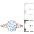 thumbnail image 2 of Everly Women's Aquamarine and Morganite Sterling Silver Ring, 2 of 8