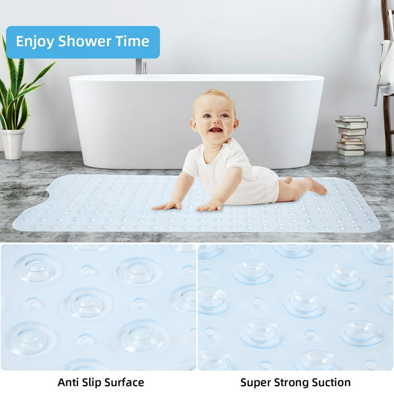 Bath Mats for Tub Kids - Large Cartoon Non-Slip Bathroom Bathtub Kid Mat  for Bab