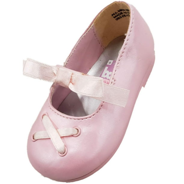 Baby Smart Infant Girls Light Pink Ballet Flats SlipOn Baby Kids