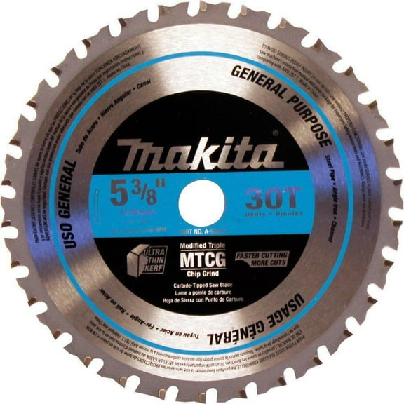 Makita A-95037 5-3/8 inch 30T Carbide-Tipped Circular Saw Blade