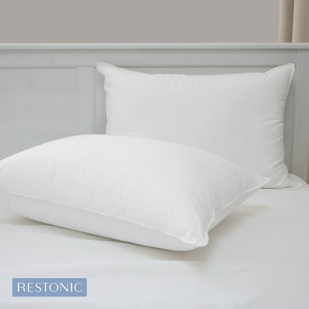 Restonic Hotel Quality Gel Fiber Pillow - 2 Pack (Best Hotel Quality Pillows)