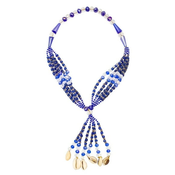 Collar Mazo Yemayá Moto Orisha Azul Espiritual Firme