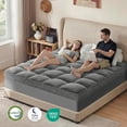 thumbnail image 3 of Dual Layer 3 Inch Mattress Topper California King Size, Cooling Gel Memory Foam Pillow Top Mattress Pad Cover with 8-21 Inch Deep Pocket, 3 of 9