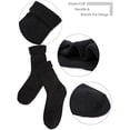 thumbnail image 3 of 4 Pairs Women Merino Wool Socks Size 6-10 Thermal Hiking Winter Warm Thick Cozy Cabin Crew Comfy Socks for Ladies, 3 of 5
