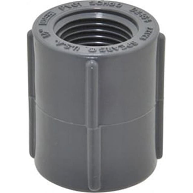 Lasco 830015BC 1.5 in. Schedule 80 PVC Coupling FIP x FIP