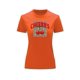 thumbnail image 2 of Playera Blusa De Cerezas Cherries Con Fondo Animal Print Vintage Color Anaranjado Talla Chica Marca Emil SaEs, 2 of 4