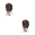 thumbnail image 2 of ZheElen Messy Curly Hair Bun Easy-to-Wear Wide Application Safe And Reliable Messy Hair Bun Extensions light brown 2Set, 2 of 6