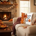 thumbnail image 6 of Luoshdecor Fall Throw Pillow Cover,18"x18" Rustic Pumpkin Maple Leaves Thanksgiving Pillows Case for Autumn Bed Sofa Home Decorations, 6 of 7