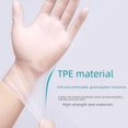 thumbnail image 2 of Guantes desechables de grado alimenticio, guantes de TPE transparentes y engrosados, guantes desechables de TPE, guantes de película, 2 of 3